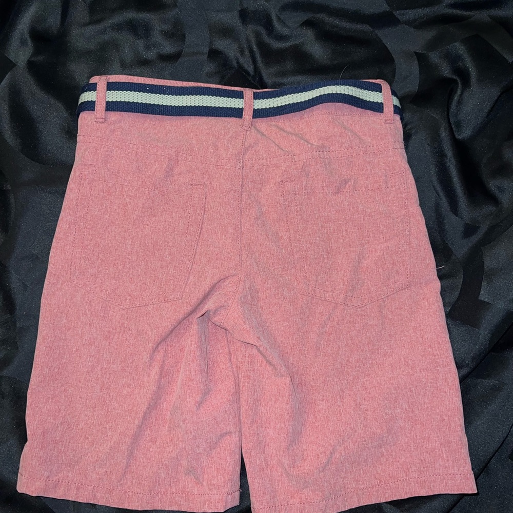 Boys cat and jack coral quick dry shorts w/ belt